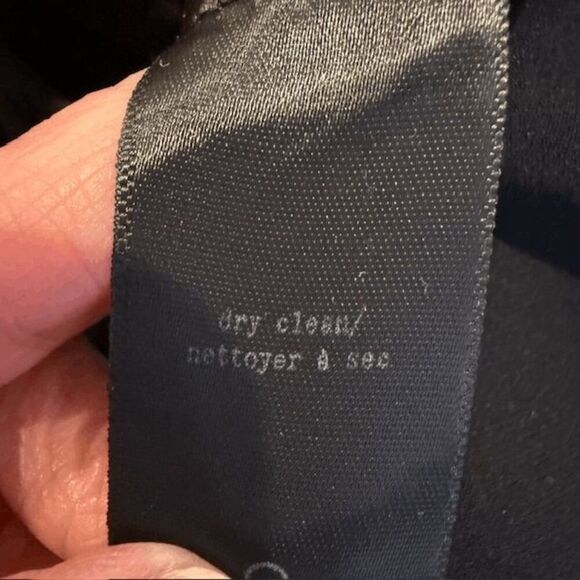 Rag & Bone Stretch Black Blazer Texture Lapel and Front Pocket Trim Size 8 - Picture 8 of 13